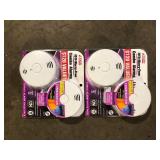 Lot of Kidde 10-Year Worry-Free Smoke and Carbon Monoxide Detector, Battery Powered with Voice Alarm (2-Pack) Customer Returns See Pictures