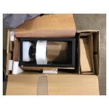 Home Decorators Collection Havenridge 23.2 in. 3-Light Matte Black Hardwired Outdoor Wall Light Lantern Sconce with Clear Glass (1-Pack)  Customer Returns See Pictures