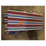 15 Pieces of StyleWell 18.5 in. W x 18.5 in. D High Back Universal Outdoor Cushion in Lake Stripe  Customer Returns See Pictures