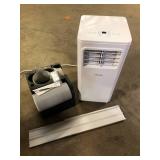 Vissani 5,000 BTU (DOE) 115-Volt Portable Air Conditioner Unit Cools up to 150 sq. ft. with Dehumidifier and Remote in White  Customer Returns See Pictures