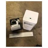 Vissani 5,000 BTU (DOE) 115-Volt Portable Air Conditioner Unit Cools up to 150 sq. ft. with Dehumidifier and Remote in White  Customer Returns See Pictures