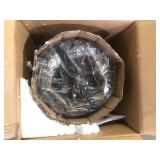 Home Decorators Collection Kristella 1-Light Black Crystal Pendant Light Customer Returns See Pictures