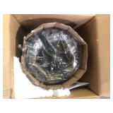 Home Decorators Collection Kristella 1-Light Black Crystal Pendant Light Customer Returns See Pictures