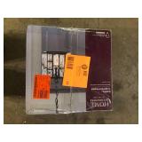 Home Decorators Collection Kristella 1-Light Black Crystal Pendant Light Customer Returns See Pictures