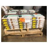 42  Boxes of TrafficMaster Honeycomb 4 MIL x 12 in. W x 12 in. L Peel and Stick Water Resistant Vinyl Tile Flooring (30 sqft/case)  Customer Returns See Pictures