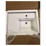 Swiss Madison St. Tropez Vessel Sink in Glossy White  Customer Returns See Pictures