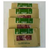 F. 4x 12oz Hickory Smoked Sliced Bacon-Heritage Farm