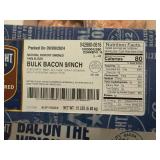 G. 15lbs  9" Thin Sliced Hickory Smoked Bulk Bacon-Wright Brand