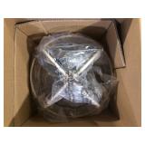 Home Decorators Collection Barton Bay 1-Light Bronze and Champagne Pewter Orb Mini Pendant Hangling Light Customer Returns See Pictures