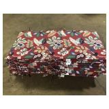 12 Pieces of StyleWell 18.5 in. W x 19.5 in. D High Back Universal Outdoor Cushion in Chili Paisley Customer Returns See Pictures