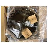 Home Decorators Collection Westchester 4-Light Polished Chrome Round Drum Pendant Light  Customer Returns See Pictures