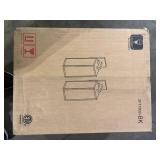 Hukoro Martin 21 in. H 1-Light Matte Black Hardwired Outdoor Wall Lantern Sconce(2-Pack) Customer Returns See Pictures