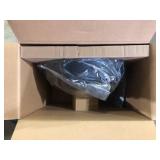 Hampton Bay 1-Light Black Warehouse Pendant Hanging Light with Metal Shade   Customer Returns See Pictures