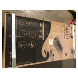 Bootz Industries Maui 60 in. x 30 in. Soaking Bathtub with Left Drain in White Damaged    Customer Returns See Pictures