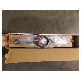 Hampton Bay EnviroLite 2.6 ft. Brushed Nickel Integrated LED Hardwired Track Lighting Kit with 4 Fixed Track Heads    Customer Returns See Pictures