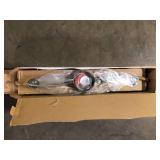 Hampton Bay EnviroLite 2.6 ft. Brushed Nickel Integrated LED Hardwired Track Lighting Kit with 4 Fixed Track Heads    Customer Returns See Pictures