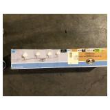 Hampton Bay EnviroLite 2.6 ft. Brushed Nickel Integrated LED Hardwired Track Lighting Kit with 4 Fixed Track Heads    Customer Returns See Pictures