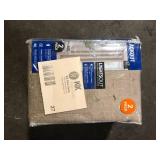 Lot of  LiGHTSOUT with EnerShield Technology Hayden Natural Embossed 38 in. W x 84 in. L Rod Pocket Blackout Curtains (Set of 2)  Customer Returns See Pictures