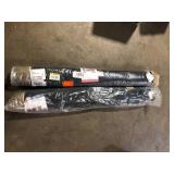 Beverly Rug Oasis Solid Black 4 ft. x 6 ft. Non-Slip Rubber Back Indoor Area Rug   Customer Returns See Pictures