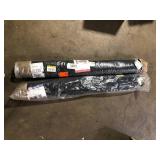 Beverly Rug Oasis Solid Black 4 ft. x 6 ft. Non-Slip Rubber Back Indoor Area Rug   Customer Returns See Pictures