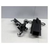 EXTREME MAX CLAMP ON FORKLIFT RECIEVER WITH TRI-BALL HITCH.