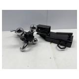 EXTREME MAX CLAMP ON FORKLIFT RECIEVER WITH TRI-BALL HITCH.