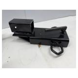 EXTREME MAX CLAMP ON FORKLIFT RECIEVER WITH TRI-BALL HITCH.