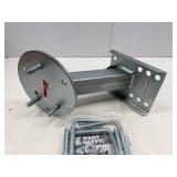 HIGH MOUNT SPARE TIRE CARRIER.