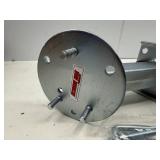 HIGH MOUNT SPARE TIRE CARRIER.