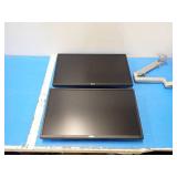 Dual Monitor LCD Mount with 2 Dell Monitors // x2 Dell P2317H LCD Monitor with 1920 x 1080 HD Resolution // Includes power cables