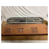 Leather and Metal Shoe Storage Rack and Bench - Brown and Black