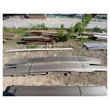 Brown composite decking