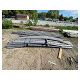 Gray composite decking