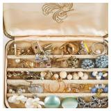 Costume Jewelry w/ Jewelry Box