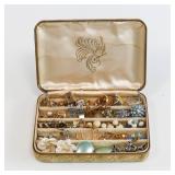 Costume Jewelry w/ Jewelry Box