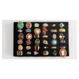 Costume Jewelry Ring Lot of 36
