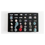 Costume Jewelry Ring Lot of 36