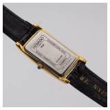 Movado Rectangular Gold-Plated Watch