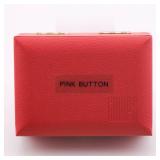 Pink Button Pearl Earrings w/ 18k Posts & Backs