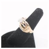 JWBR Sterling Ring w/ Diamonds - Size 7.25