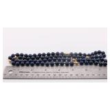 Lapis Bead Necklace w/ 14k Gold Accent