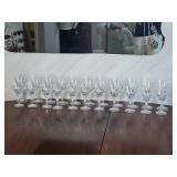 King Edward Pattern Cut Crystal Gorham Glasses