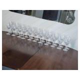 King Edward Pattern Cut Crystal Gorham Glasses
