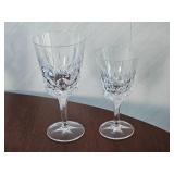 King Edward Pattern Cut Crystal Gorham Glasses