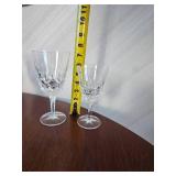 King Edward Pattern Cut Crystal Gorham Glasses