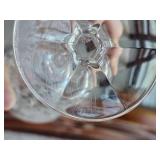 King Edward Pattern Cut Crystal Gorham Glasses