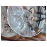 King Edward Pattern Cut Crystal Gorham Glasses