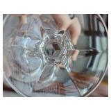 King Edward Pattern Cut Crystal Gorham Glasses