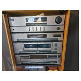 Sony Stereo Cabinet & Speakers