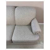 Contemporary Grey Flexsteel Rolled Arm Sofa